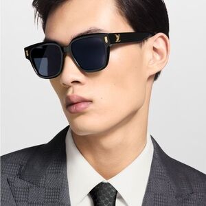 Louis Vuitton Black and Gold Sunglasses